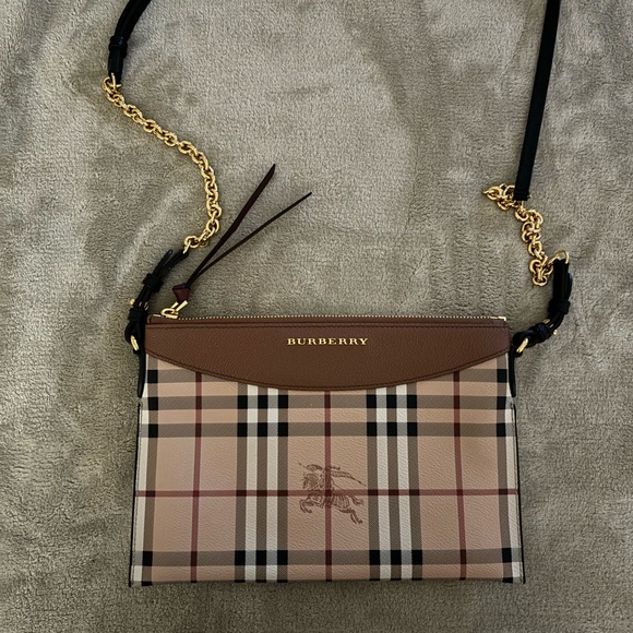 Burberry Hymarket Harris Crossbody Bag - Picture 4 of 14